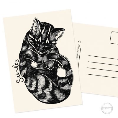 Condoleance kaart met kat - Sorry for your loss card with cat