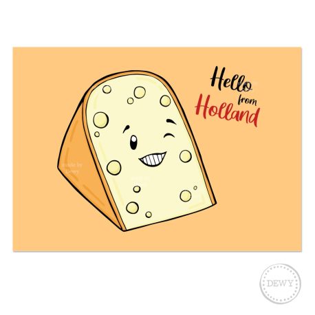 Hello from Holland postkaart met kaas