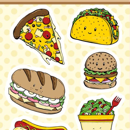 Kawaii-fastfood-sticker1B-web2
