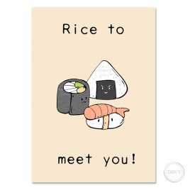 Rice-to-meet-you-postcard-DewyCreations by Dewy Venerius. 