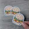 Schattige-hamburger-kawaii-food-stickers-Dewy-Venerius