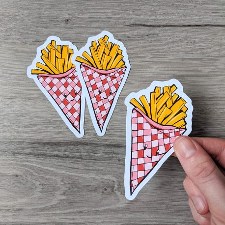 Frietjes stickers ~ Fries stickers