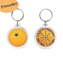 Preorder sinaasappel sleutelhanger by Dewy Venerius. 