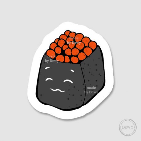 Sushi-gunkanmaki-sticker by Dewy Venerius. 