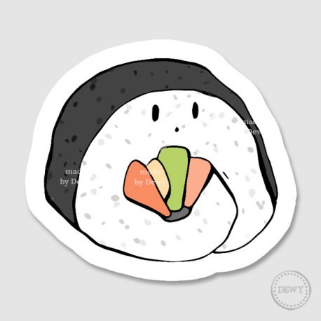Sushi-sticker-futomaki by Dewy Venerius. 