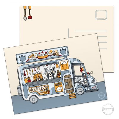 A6 postkaart Foodtruck ~ A6 postcard Foodtruck