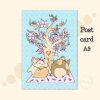 blossom-tree-with-cats-illustration-C by Dewy Venerius.