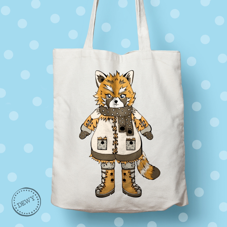 Goede Tote bag with red panda - €15 WZ-42