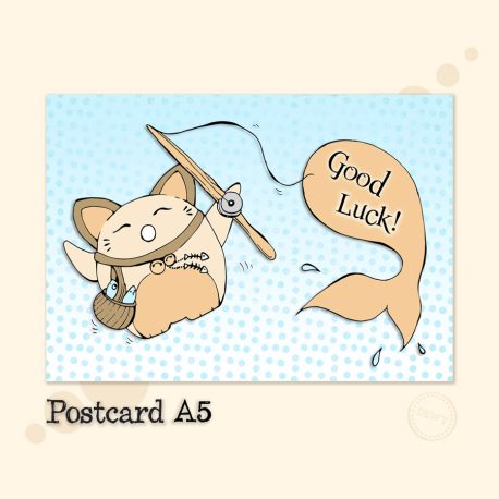 lucky-cat-postcard-good-luck2B